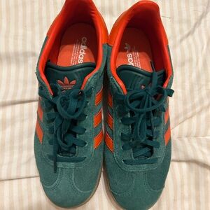 Adidas Green and Orange Gazelle